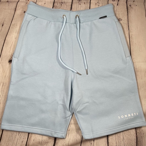 Mens Sonneti London Fleece Shorts Blue Size Small - Picture 2 of 7